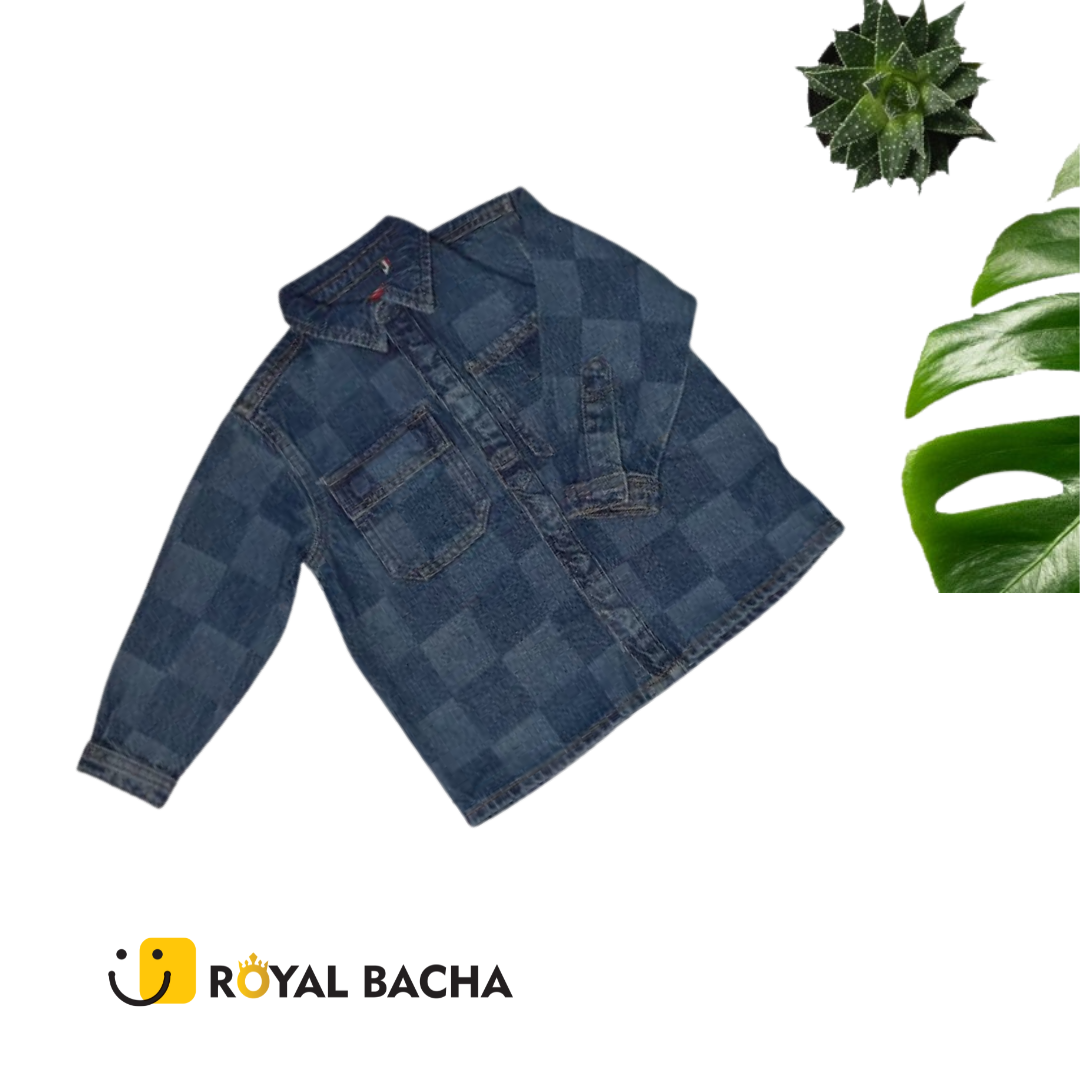 Checkered Denim Shirt