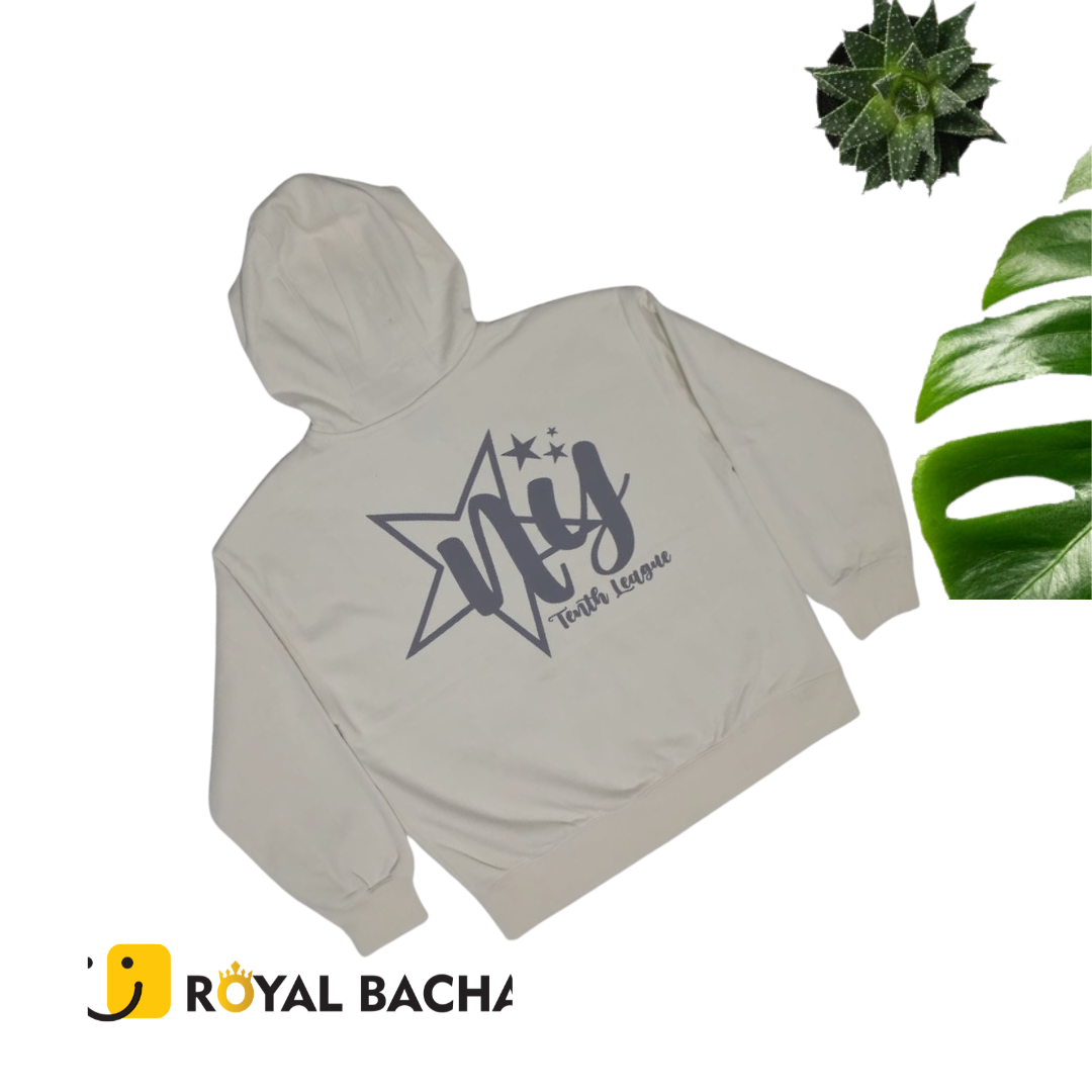 NY Youth Team Beige Zipper Hoodie