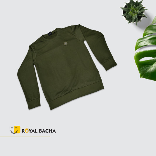 Olive Green Slimfit Sweatshirt