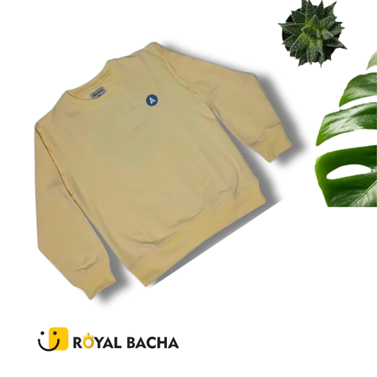 Yellow "A" Logo Crewneck Sweatshirt