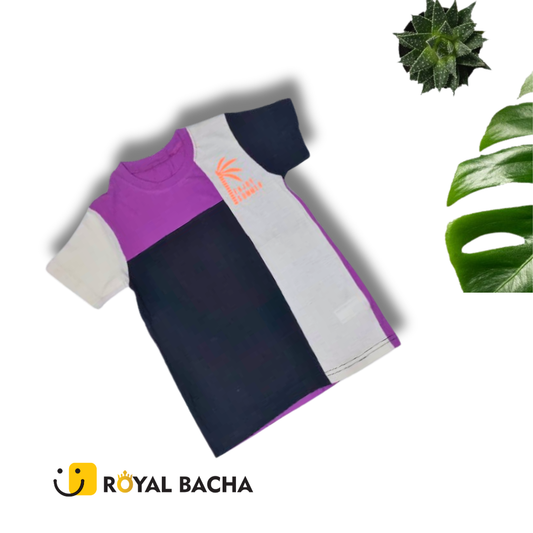 Multi Color block Palm Print T-Shirt